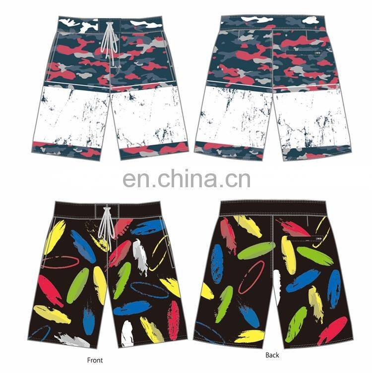 Wholesale custom sublimation printing swimwear quickly dry waterproof Beach Shorts for men