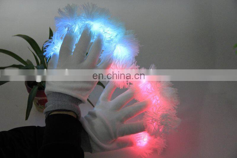 Festival cheap led gloves LED Flash Luminous glove Fluorescence glove for Christmas