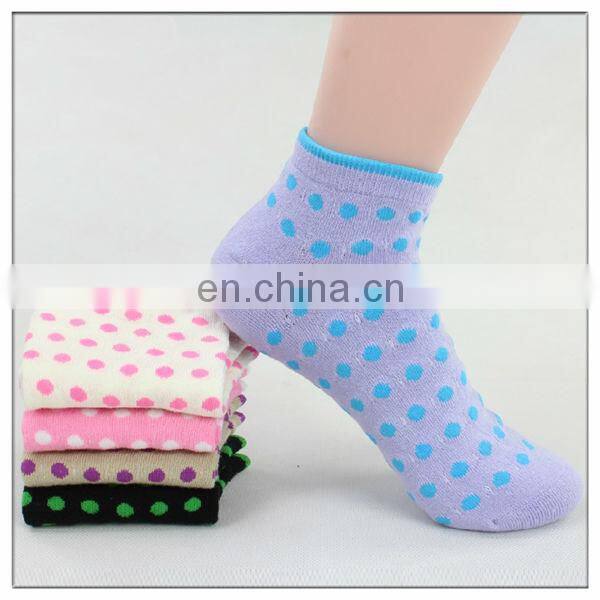 girls cotton socks round dot