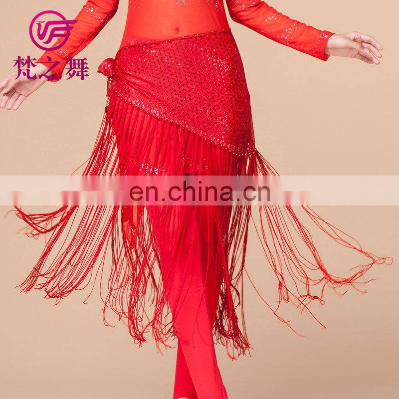 Egyptian multy colors shiny fabric fringe tassel belly dance hip scarf Y-2013#