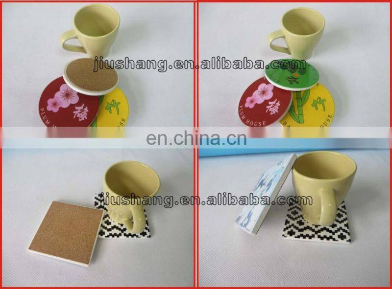 3D custom PVC glass drink coaster with embossed logo for mass selling