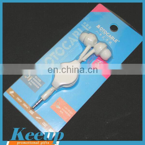 Good Sound Quality Sport Earphone Retractable Earphones