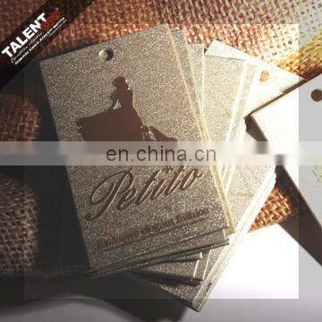 lady dressed plastic swing tag