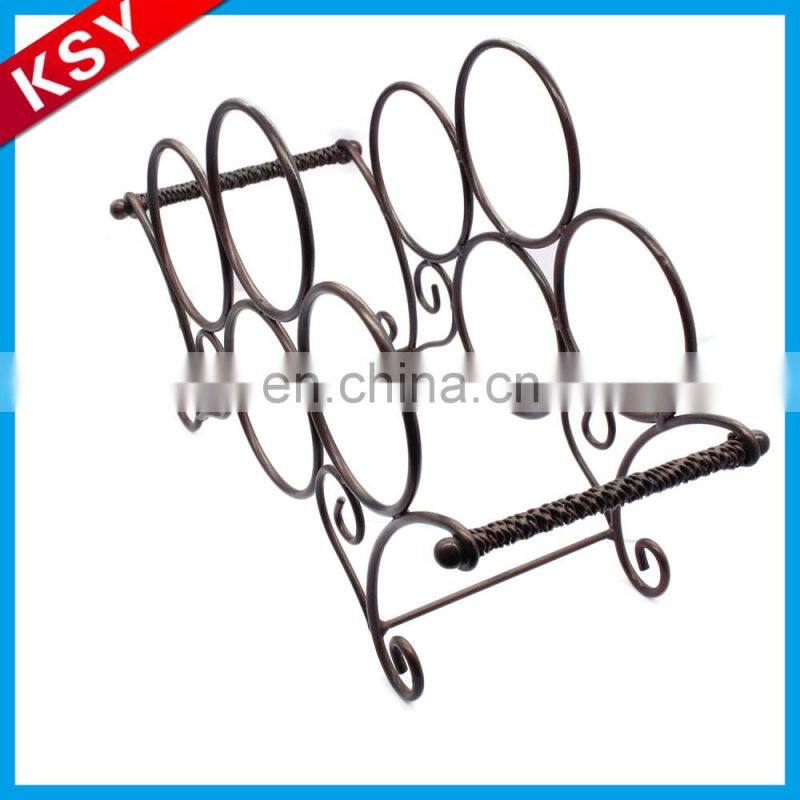 Newest Good Reputation Metal Durable Simple Standing Wine Bottle Rack