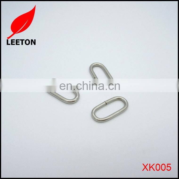 Bag parts metal oval ring buckle for bag