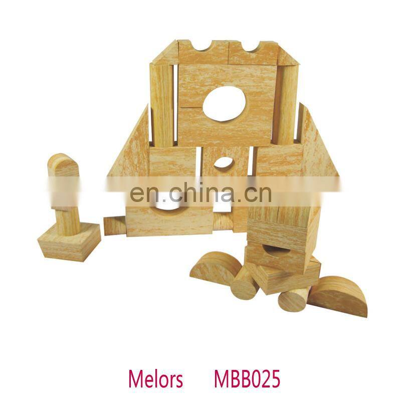 Melors DIY Toy EVA UV Resistant very high density eva wood grain foam blocks Supplier