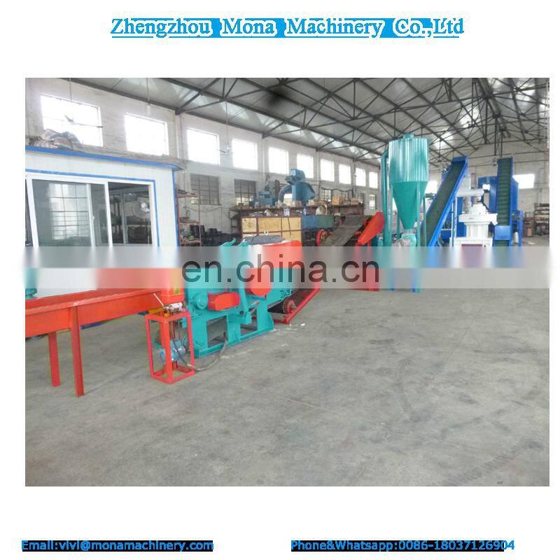 Rice husk 1-1.5Ton / Hour Rice Husk Ring Die Wood Pellet MachVertical Ring Die Pellet Mill production line