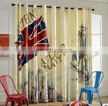3D blackout curtain of hotel blackout window curtain