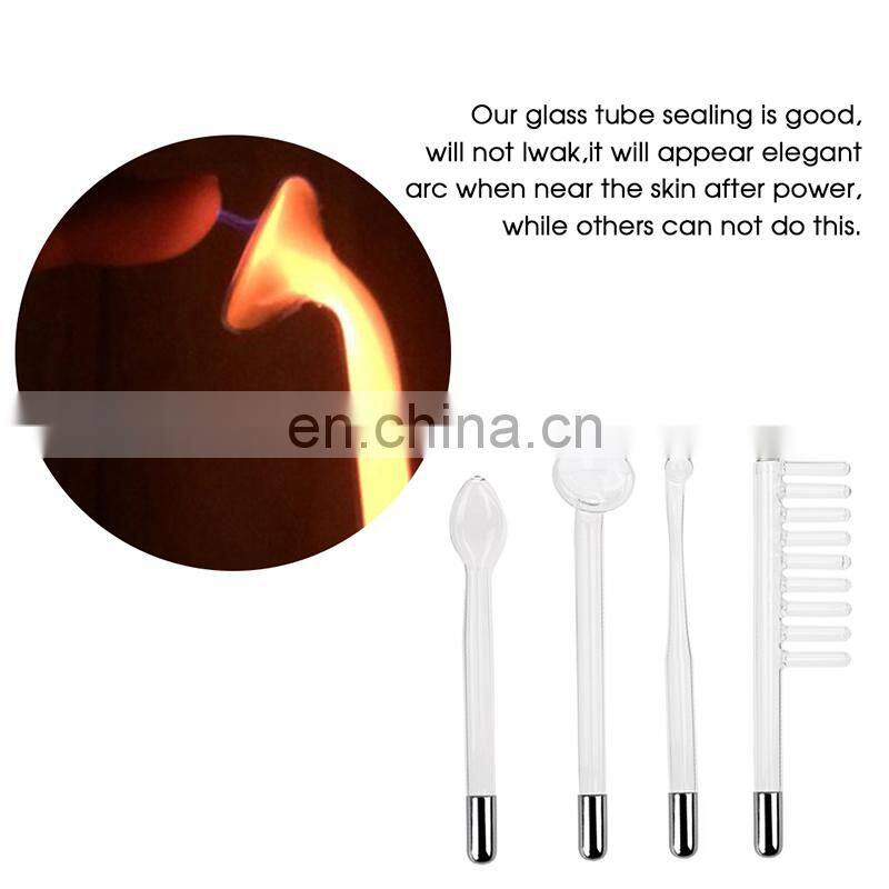 Skin Care Portable High Frequency Electrotherapy Spot Acne Remover Facial Kit Beauty Massager Device