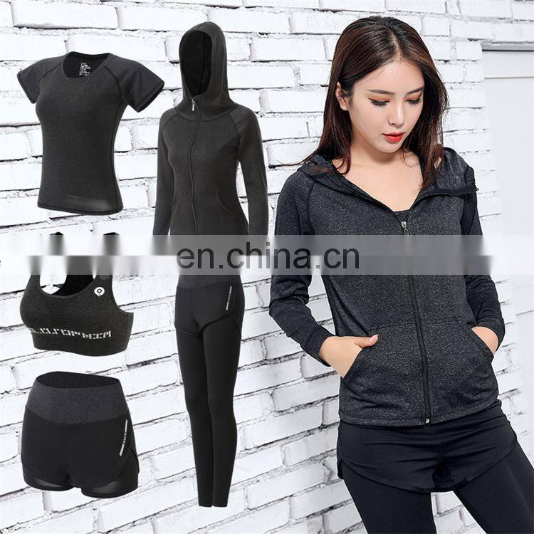Wholesale Custom Fitness Wear Women Sportswear 5 sets