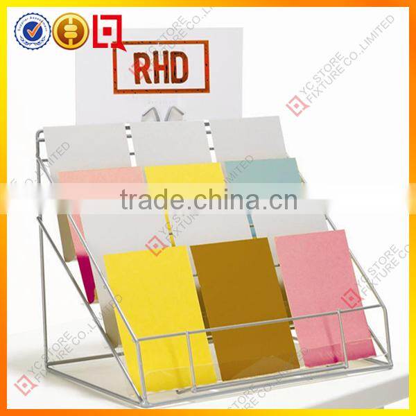 Wire metal greeting card display racks