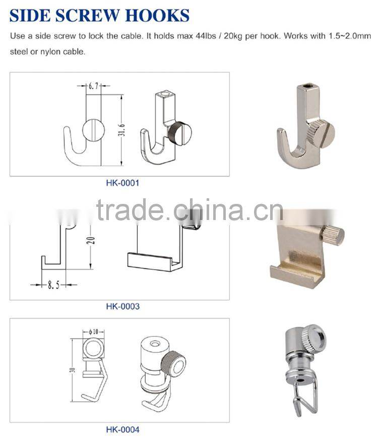 High tensile steel spring hook