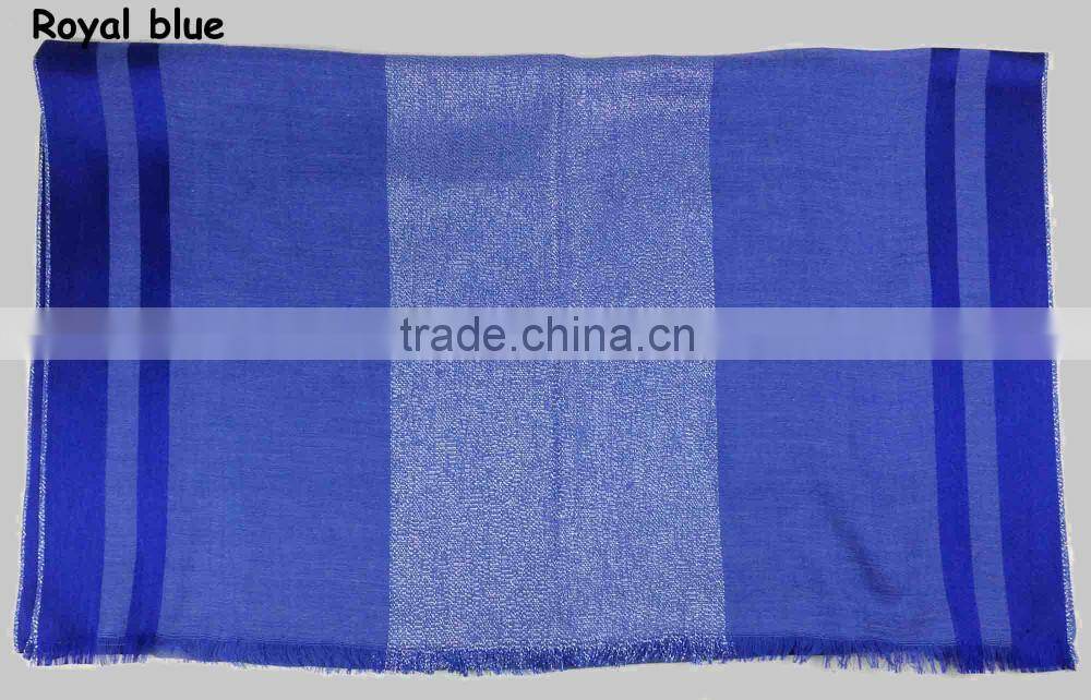 S449 Lovely design long muslim scarf Slub cotton muslim scarf