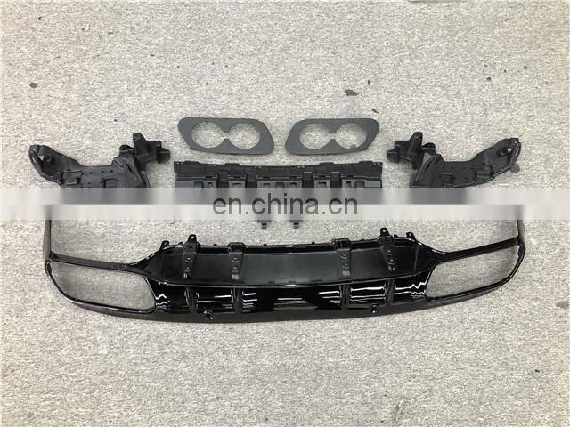 FOR BENZ C Class coupe change to C43 AMG DIFFUSER WITH EXHAUST PIPES