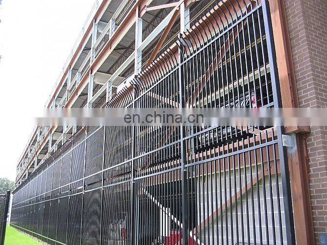 Used High Quality Anti-Theft Bending Top Powder Coated Steel Fence