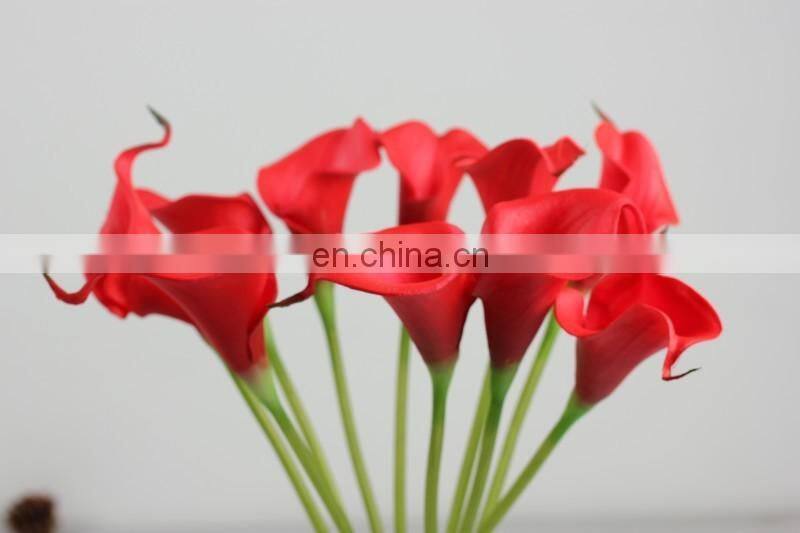 5cm head calla lily artificial flower 10pcs/lot PU real touch flowers home decoration wedding bouquet Decorative Flower