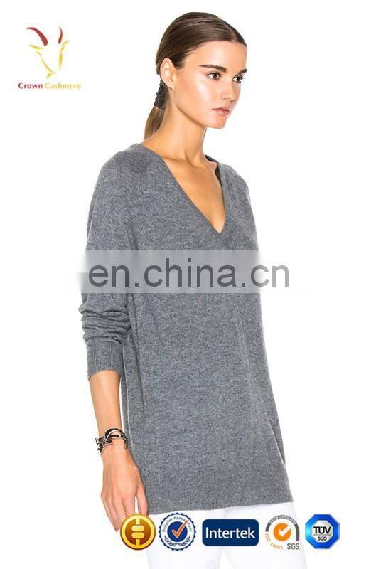 Basic Models Pullover Knit Sweater Womens V Neck Sweater