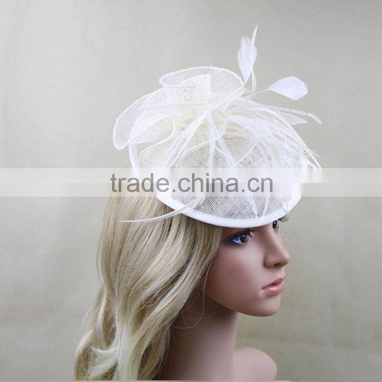 Wholesale Hairband Sinamay Base/Fascinator Base Hat For chuch/Wedding/Party
