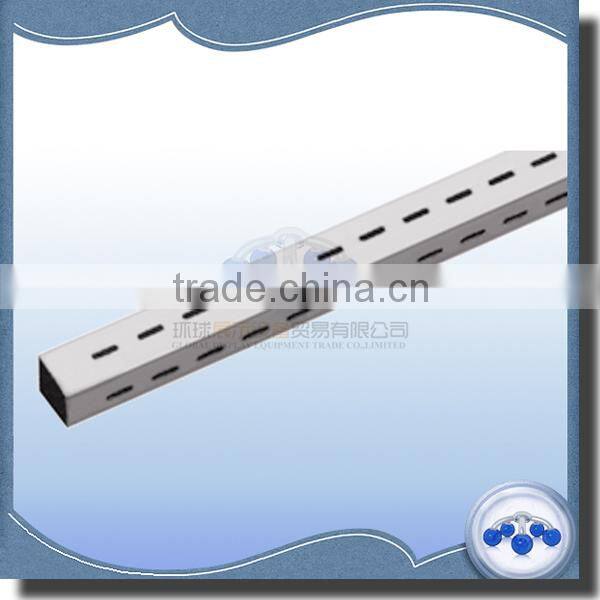 25X25mm metal chrome single slotted channel square tube