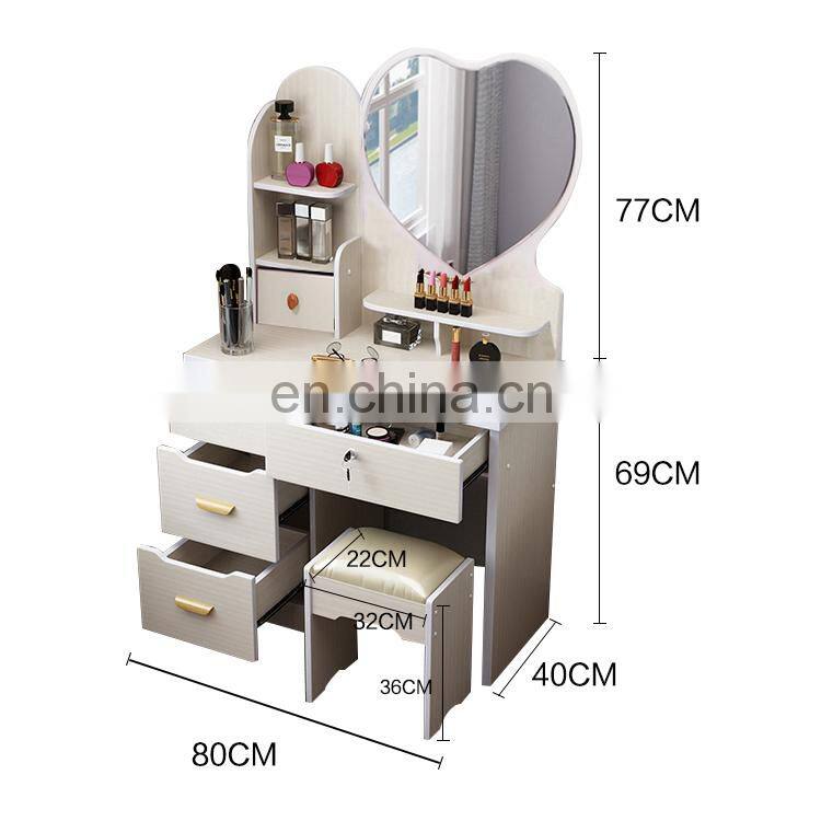 bedroom furniture hair dresser makeup dressing table with stool