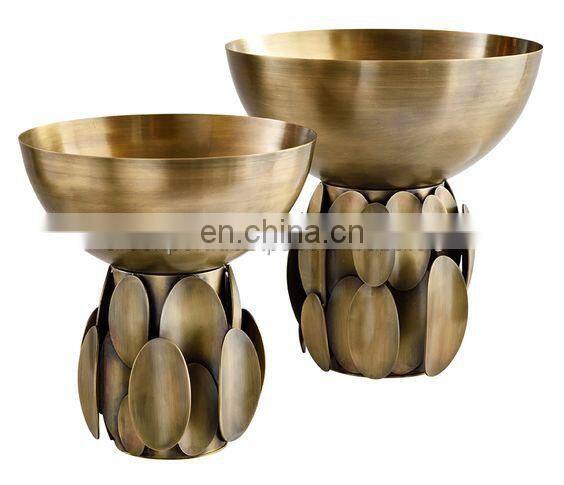 aluminium raw cast gold colour bowl