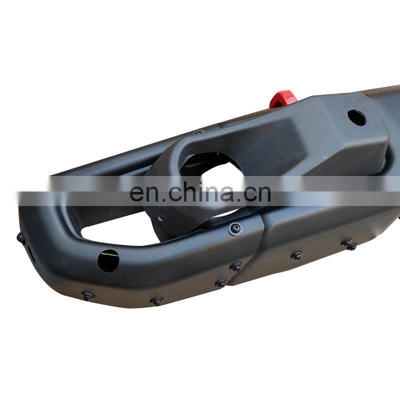 Steel 10th Anniversary Front Bumper For Jeep wrangler JL Accessories corner sensor hole open bumper