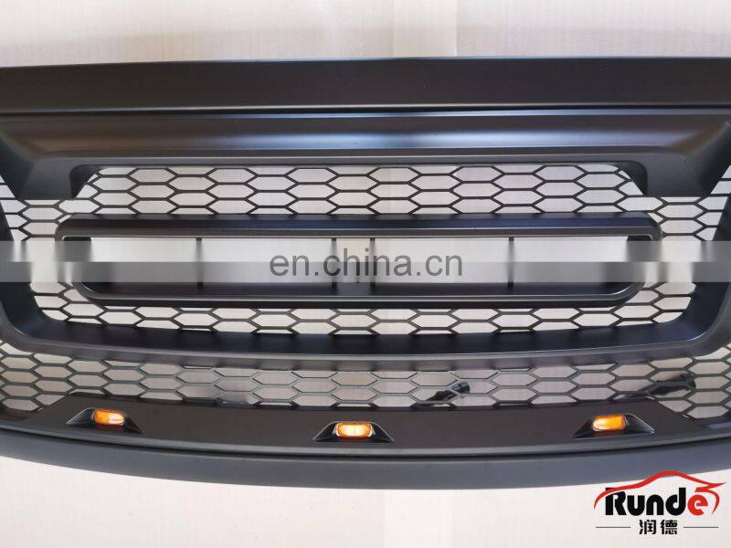 Runde Car Modification Accessories ABS Material Front Grille With Lamp For 2013-2018Dodge Ram 1500 Pickup front grille