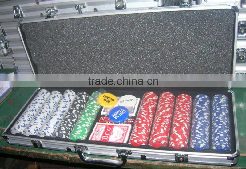 New arrival! 1000pcs poker chip case,aluminum poker set in metal case,trolley poker case