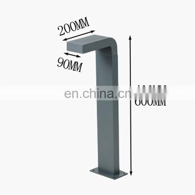 Outdoor Garden Pathway Pole Bollard Light Aluminum Landscape Courtyard Villa Lawn Lamps Park Street Porch Pillar Light