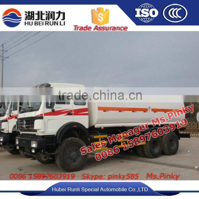 Baotou Beiben Oil Tanker truck 25000Litres Gasoline Truck Diesel Tanker For Sales