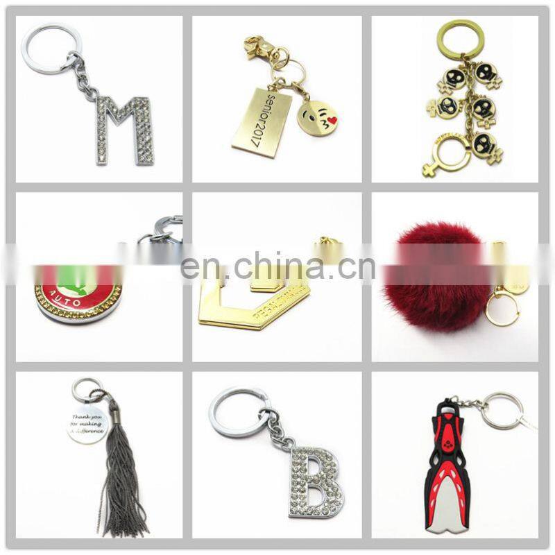 Custom Strong Durable Light Beautiful Star Shape Silver Key Chain Key Ring For Gift