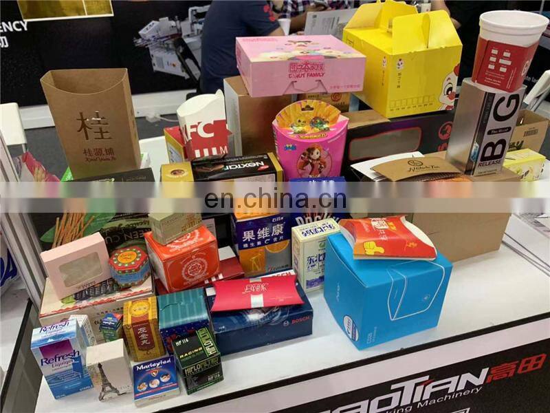 YZFG600/800 High Speed Pre-folding Automatic chocolate dessert packaging paper Carton Box Folder and Gluer with Prefold System