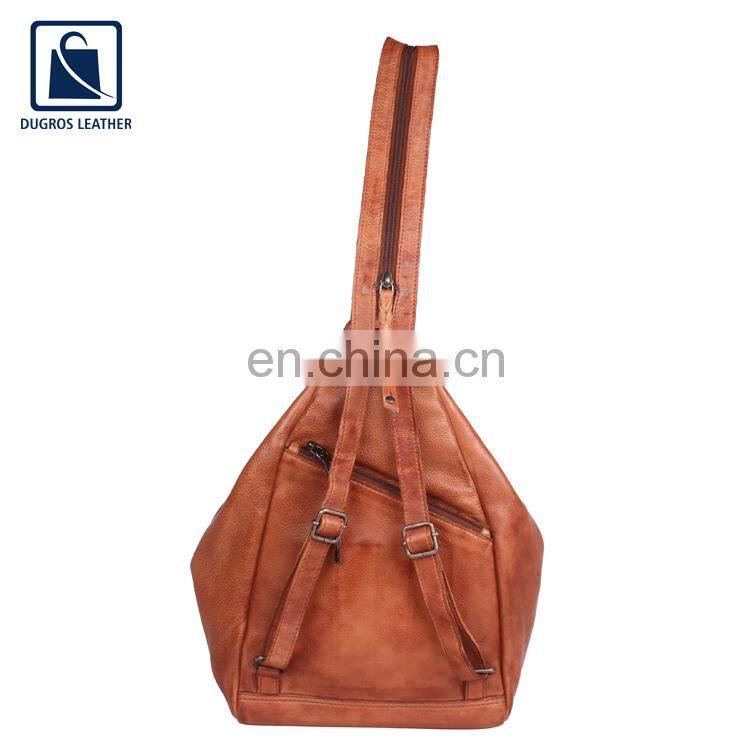 Wholesale Quantity Manufacturer of Hot Selling Luxury and Stylish Look Genuine Leather Unisex Backpack Bag