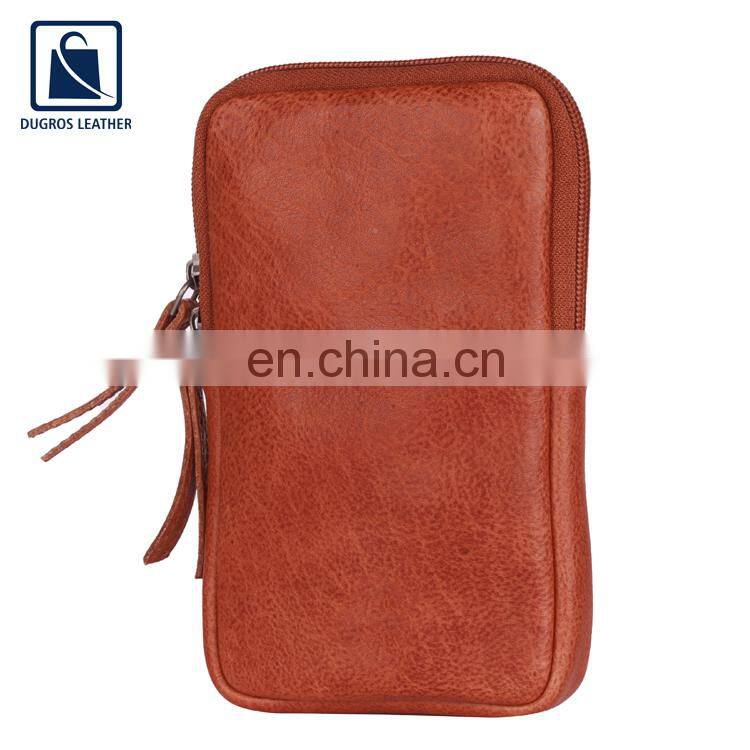 Leading Manufacturer of Top Quality Silver Antique Fitting and Swiss Cotton Lining Genuine Leather Phone Bag for Women
