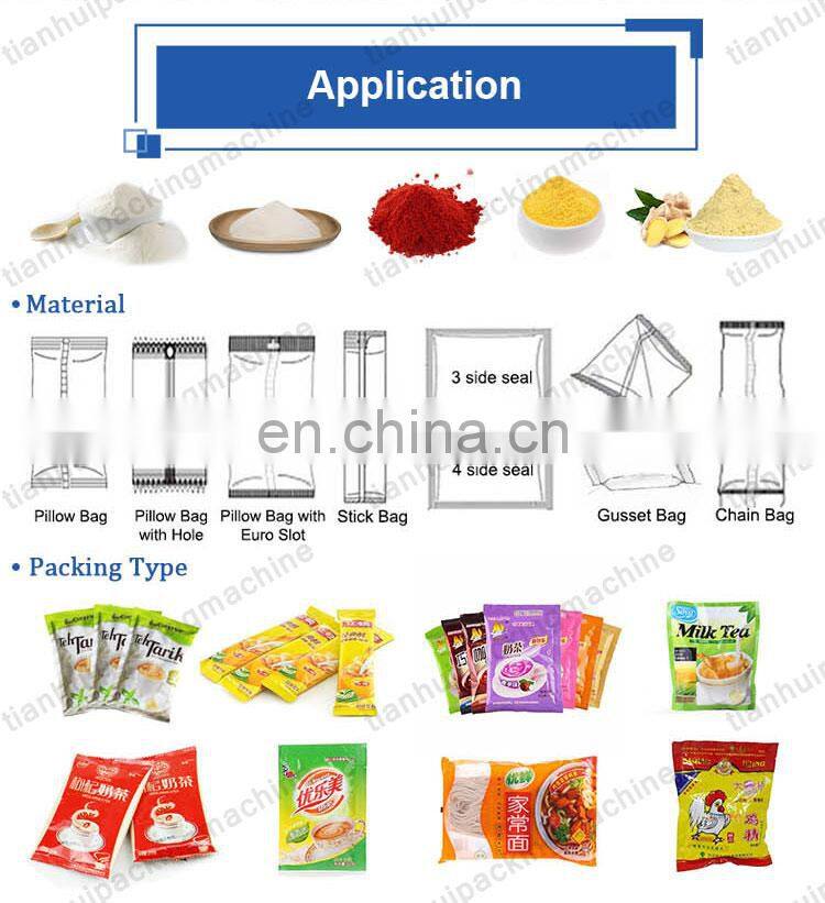 automatic ginger pepper powder soda packaging and filling machine 1-1000gg