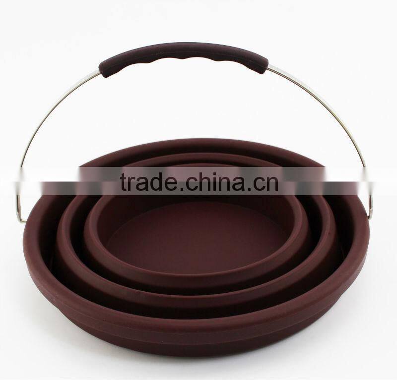 2016 Promotional Ideal Foldable Rubber Bucket