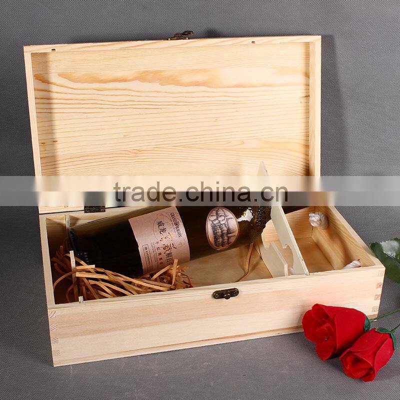 High Quality Cute Wine Gift Box,Wooden Packaging Wine Box,Hot Popular Luxury
