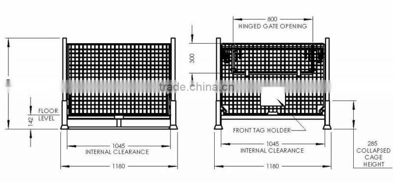 Stacking Equipment Metal Mesh Cage