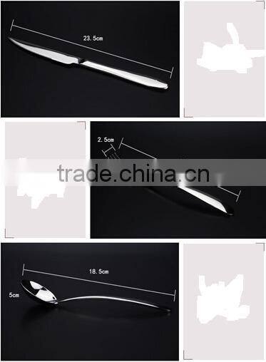 royal stainless steel cutlery set New product 3pcs big spoon&fork set