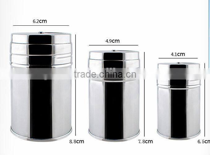 Rotate the multi-purpose Stainless Steel Salt and Pepper Dispenser bottle