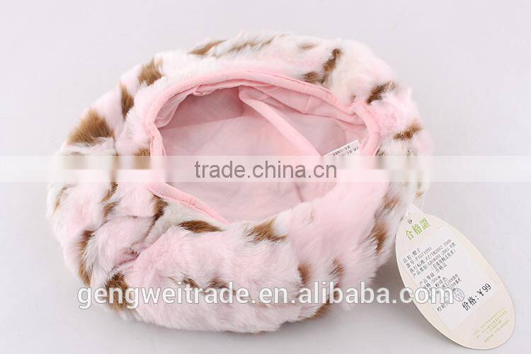2015 Discount Brand Children Autumn Hats Girl Fashion Leopard Keep Warm Beret