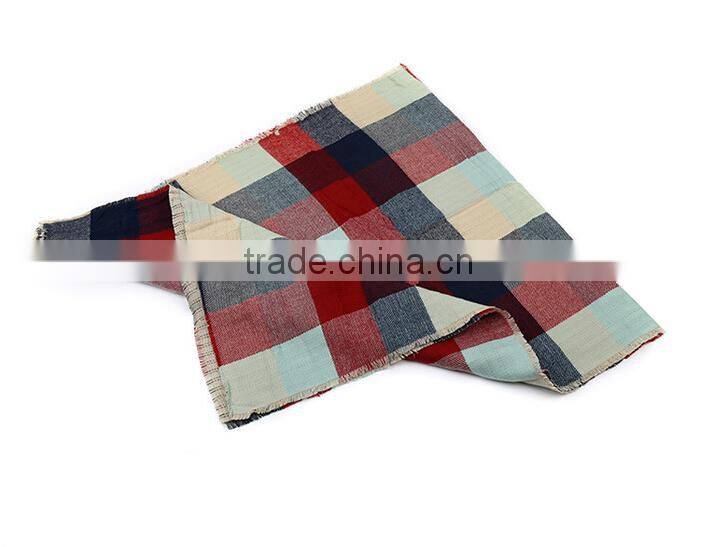 New Tassel Striped Plaid Fashion Woman Cashmere Poncho