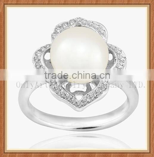 Freshwater Pearl Jewelry 925 Sterling Sliver Rings