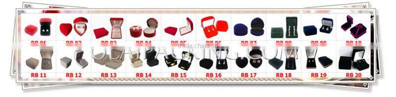 Custom shape velvet earring case with metal snap