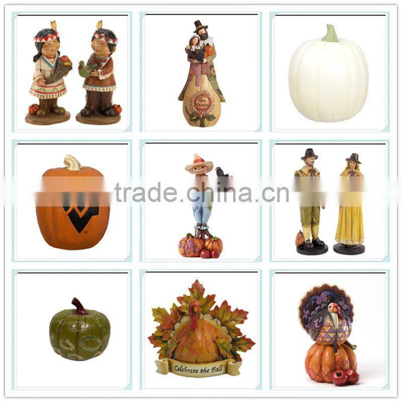 Artificial resin thanksgiving pumpkins for decorate