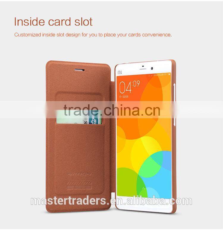 Original NILLKIN Ming Series Stand Holder Flip Wallet PU Leather Case With Card Slot For Xiaomi Note MT-3362