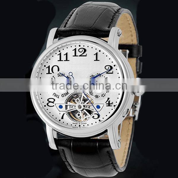 YB A023 new products auto mechanic western automatic men watch