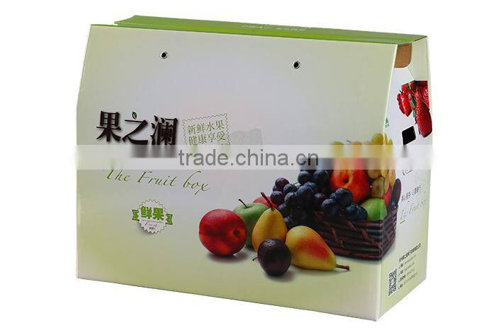 Custom Printed China Supplies Colorful Organic Fruit Boxes