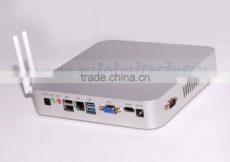 High speed running computer V2-N3150U/tele/mini chassis/mini PC /fanless HTPC/tv box with 12V, linux and windows
