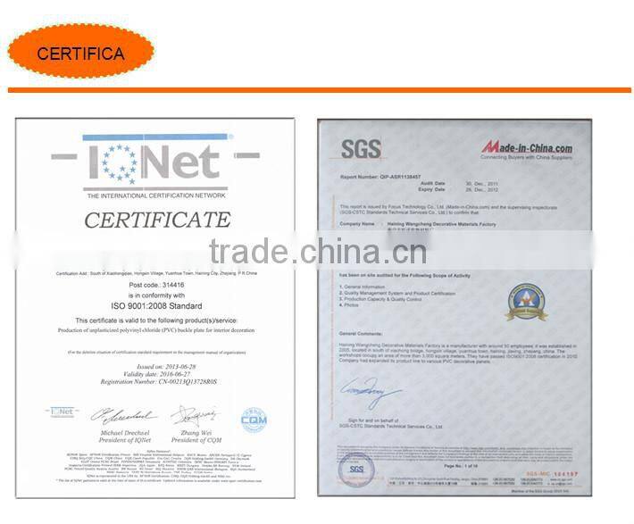 Gray and white marble design pvc ceiling board